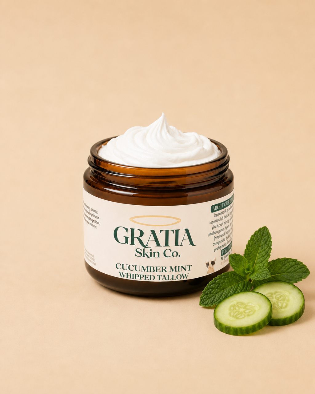 Whipped Tallow Balm Cucumber Mint