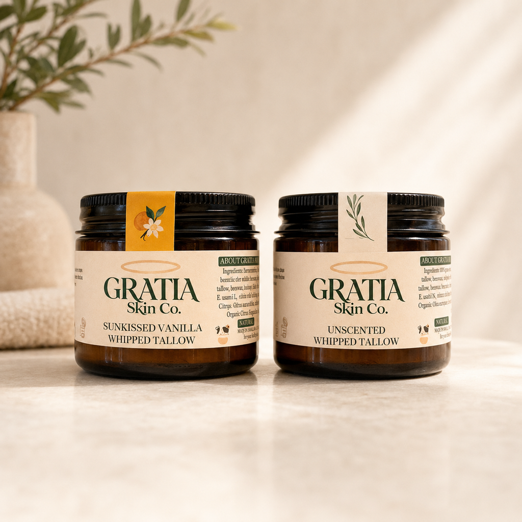 Unscented & Sunkissed Vanilla Tallow Balm Bundle